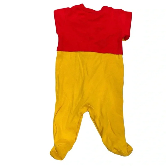 NWOT Vintage Disney Winnie the Pooh Footie Outfit Red and Yellow Size Newborn - Picture 2 of 6